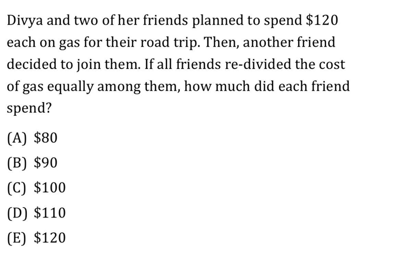 Divy and two of her friends planned to spend $120 each on gas for their road trip-example-1