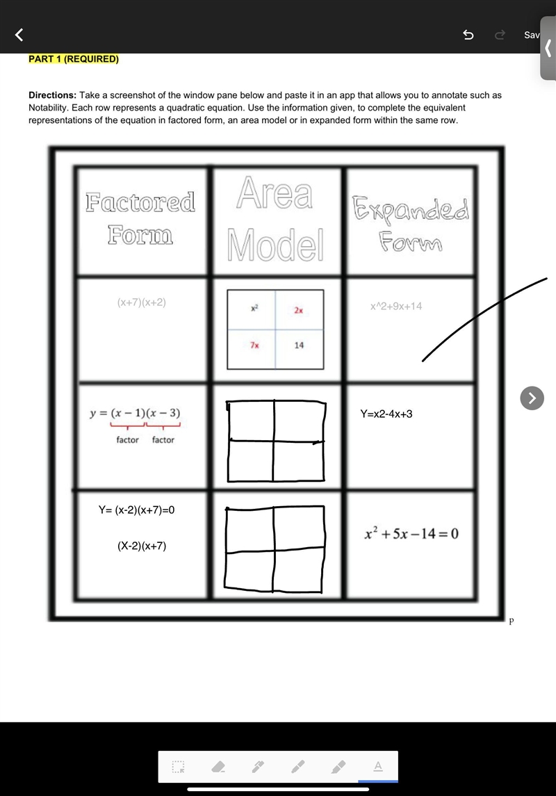 I need to fill in the blank area models and the numbers I'm supposed to use are the-example-1