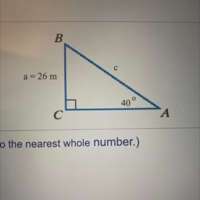 Find the Measure of side C-example-1