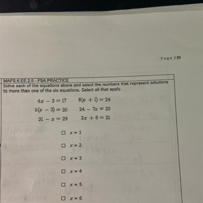 A. X=1 B. X=2 C. X=3 D. X=4 E. X=5 F. X=6-example-1