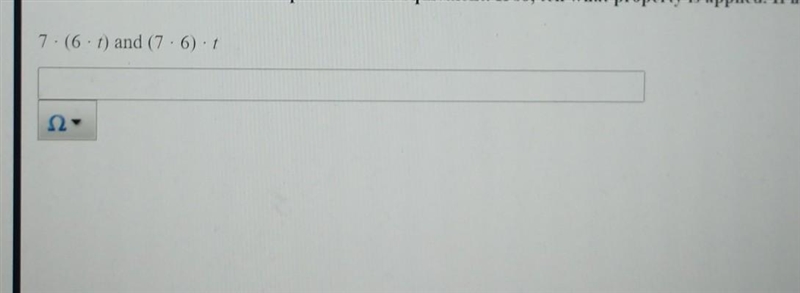 7x (6 x t) and (7 x 6) x t​-example-1