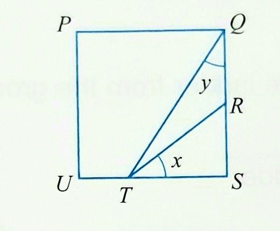 The diagram shows a square with the length of the side is 12 cm. It is given that-example-1