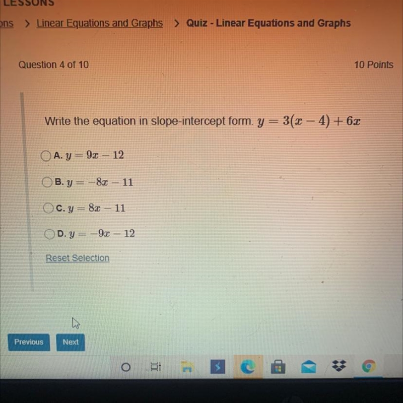 Write the equation in slope intercept form?-example-1