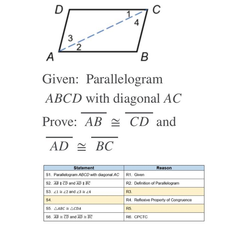 Help please (50 points) Provide the missing statements and reasons for the following-example-1