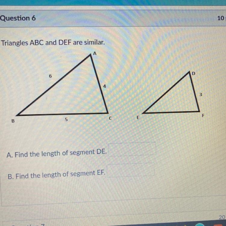 Triangles ABC and DEF similar-example-1