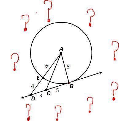 Given the information below, is (DB) ⃡ tangent to Circle A at point B? Justify with-example-1