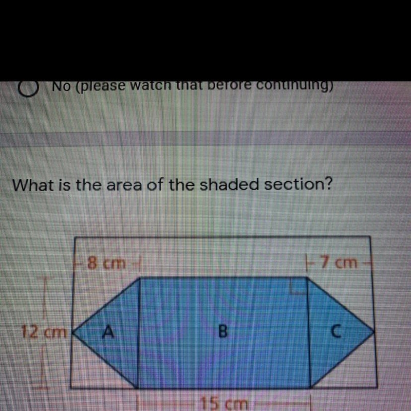 What is the area of the shaded section?-example-1