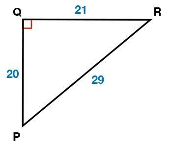 Find sin R. a. sin R= 29/21 b. sin R= 21/20 c. sin R= 20/29 d. sin R= 21/29-example-1