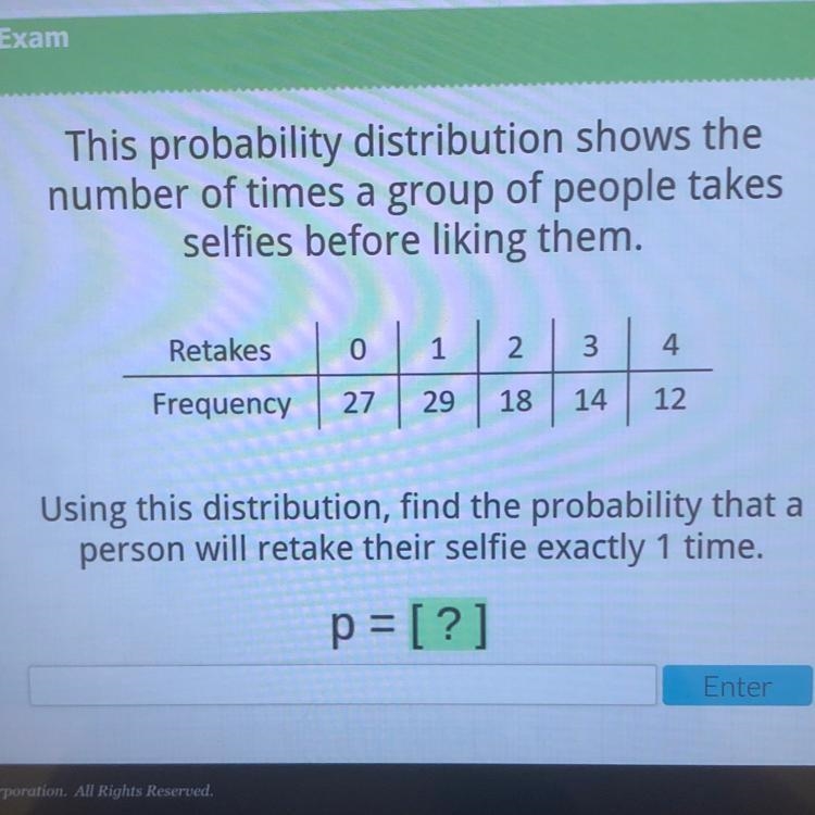 PLEASE HELP ASAP This probability distribution shows the number of times a group of-example-1