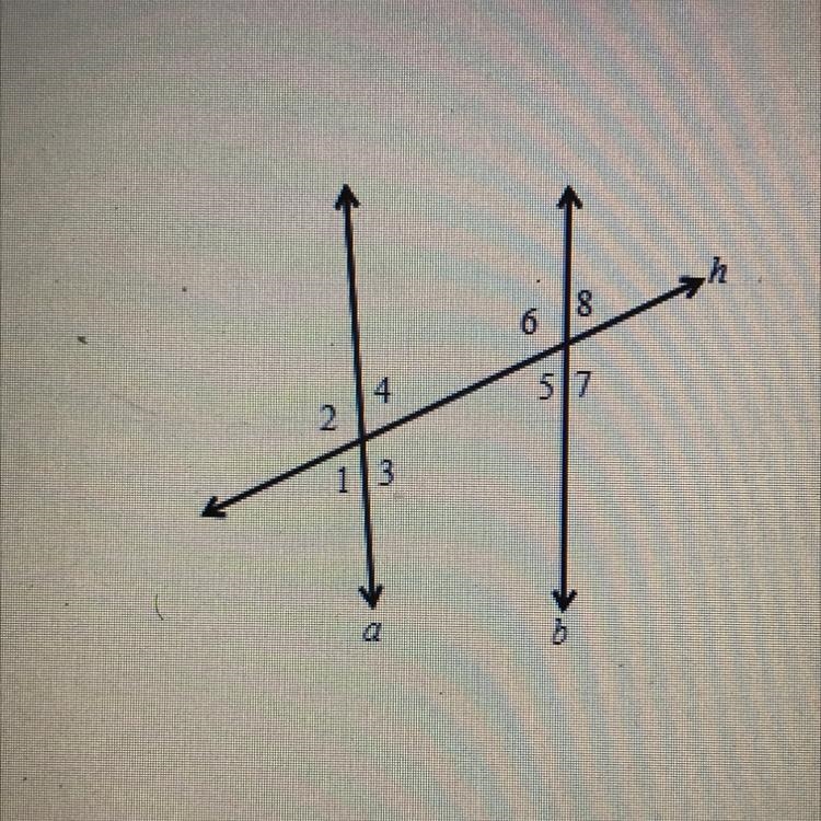 Find the corresponding angles, alternate interior angles, and alternate exterior angles-example-1