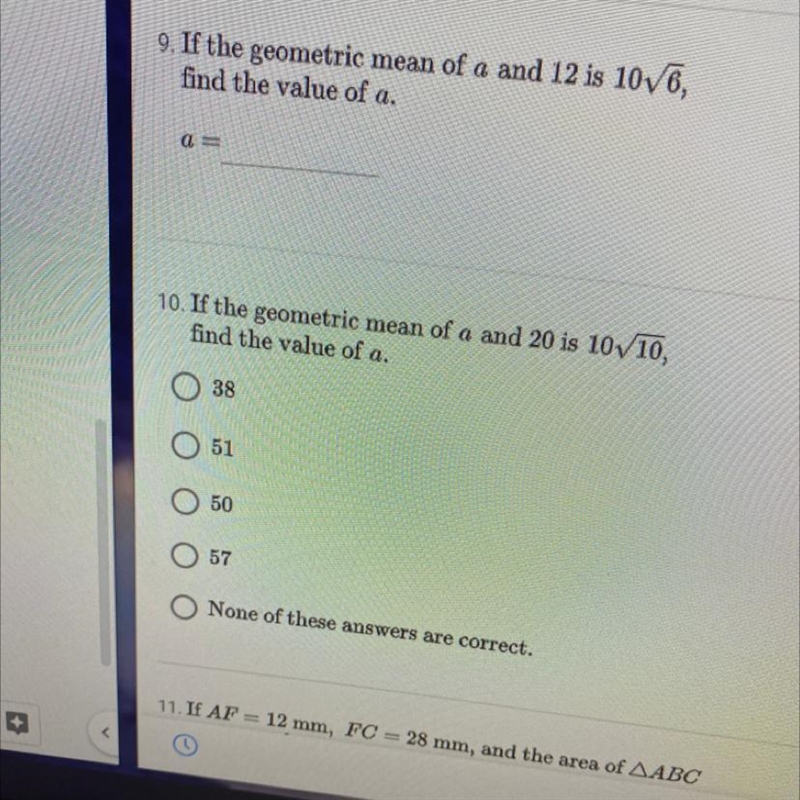 HELP WITH 9 AND 10! I really don’t understand how to find these!-example-1