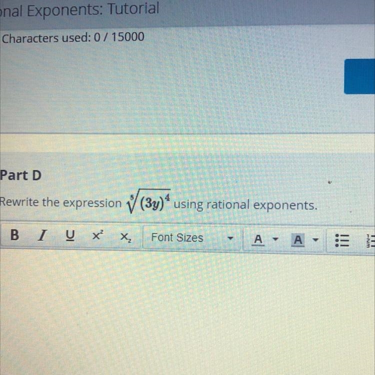 Rewrite the expression using rational exponents .-example-1