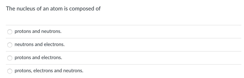 The nucleus of an atom is composed of-example-1