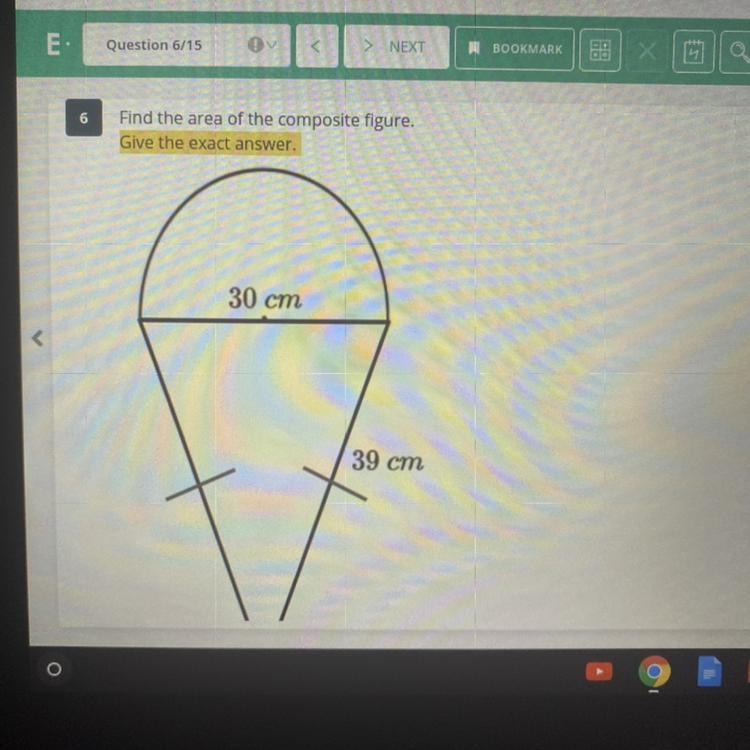 Find area of the composite figure-example-1