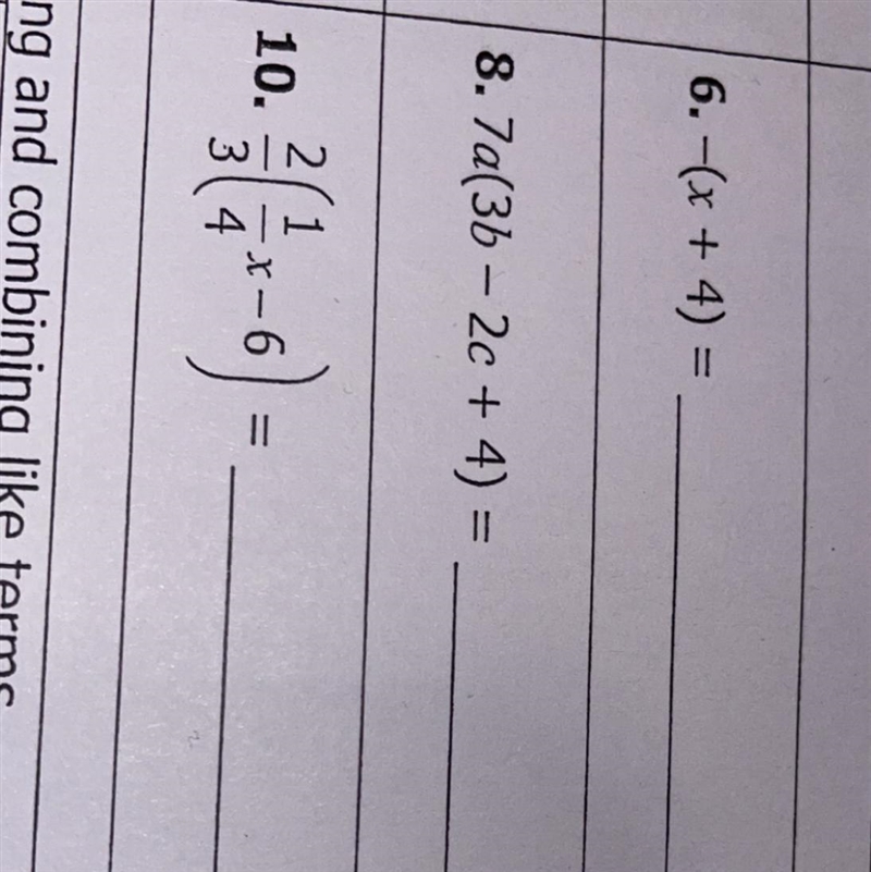 Help meeeeee with number 6, 8, 10 pls !-example-1