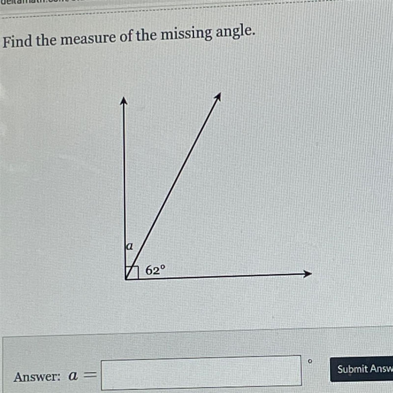 Find the measure of the missing angle-example-1