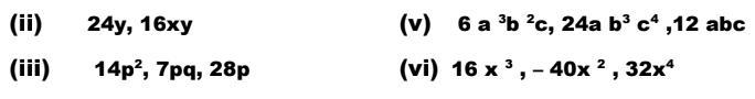 1. Find the common factors of the given terms.-example-1