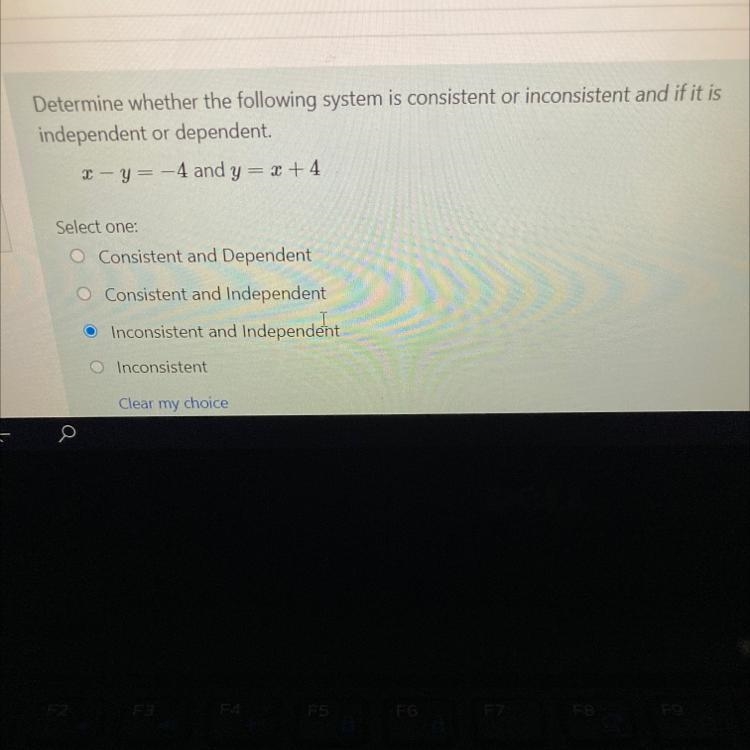 X - y = -4 and y = x +-example-1