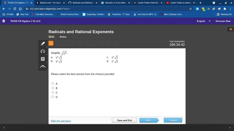 Simplify the expression and choose the best choice-example-1