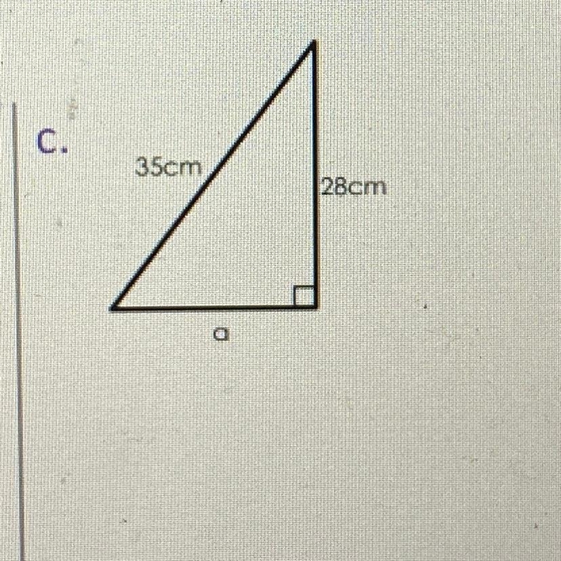 Find the missing side of the triangle-example-1