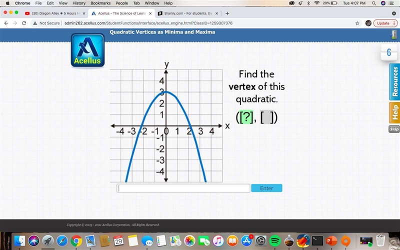 Find the vertex of this quadratic??-example-1