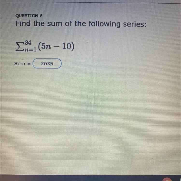 Find the sum of the following series:-example-1