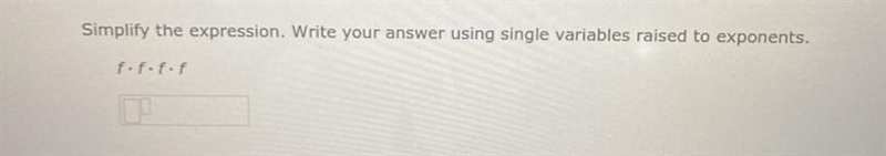 Simplify the expression. Write your answer using single variables raised to exponents-example-1