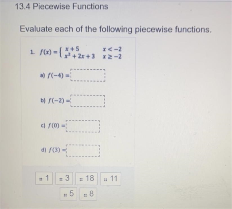 The topic is piecewise functions, can someone help? i’m a little confused :)-example-1