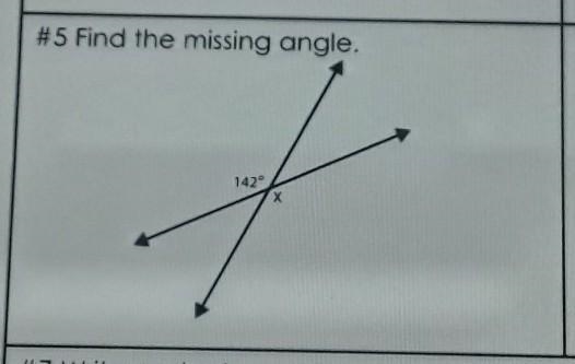 Find the missing angle.​-example-1