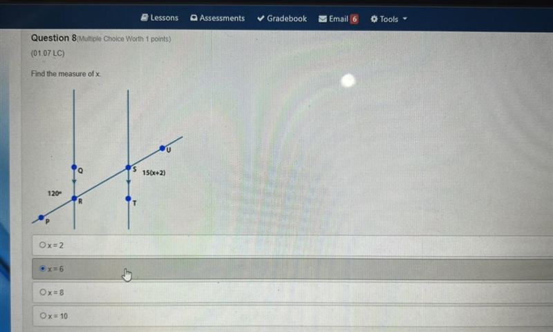 Find the measure of X-example-1