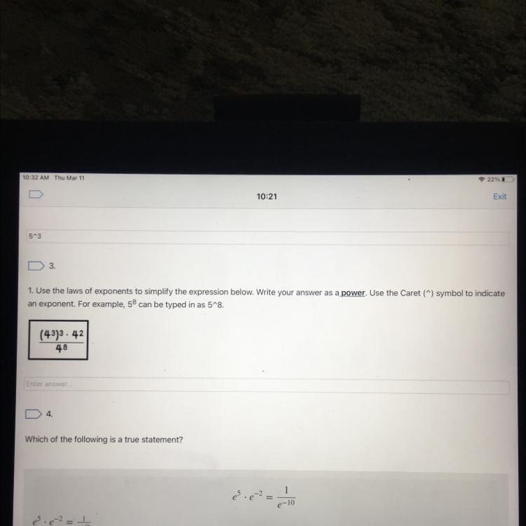 Please help I have five minutes left and I just need this one question. -1. Use the-example-1