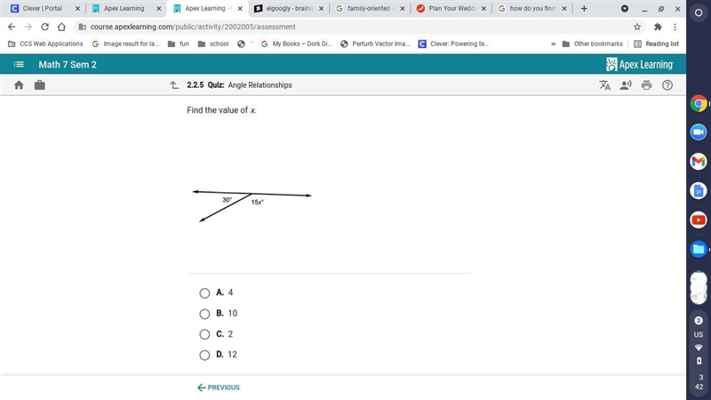 Find the value of X pls help!!-example-1