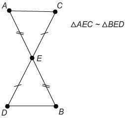 Which triangles are similar by the angle-angle criterion for similarity of triangles-example-2