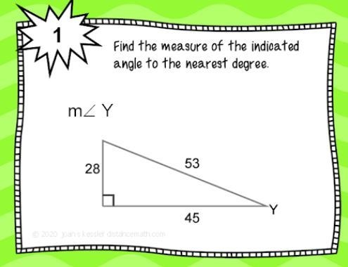 Find the measure of the indicated angle to the nearest degree (Image Attached)-example-1