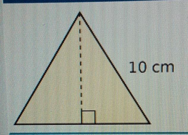 What is the height of the triangle? a. 5 √(2) 5 √(3) 10 √(2) 10 √(3) ​-example-1