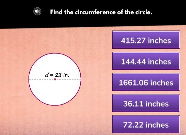 Find the circumference of a circle.-example-1