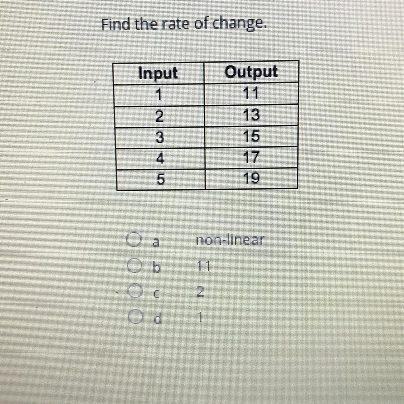 Find the rate of change-example-1