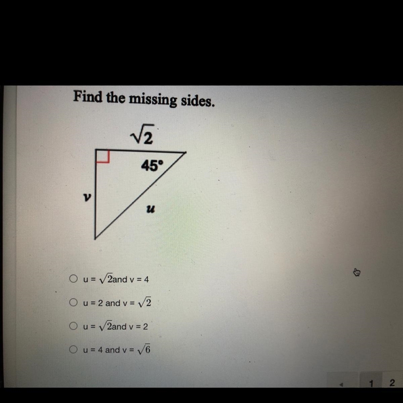 Find the missing sides. (Help me)-example-1