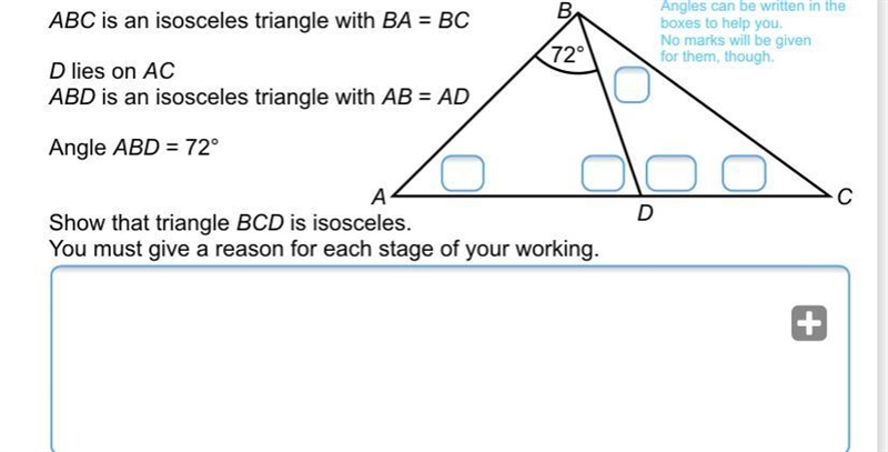 Show that triangle BCD is isosceles-example-1