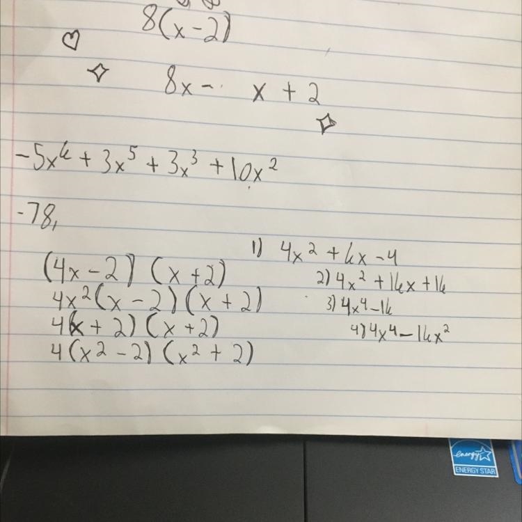 (On right polynomial) help find equivalent (Left equivalent expressions)-example-1