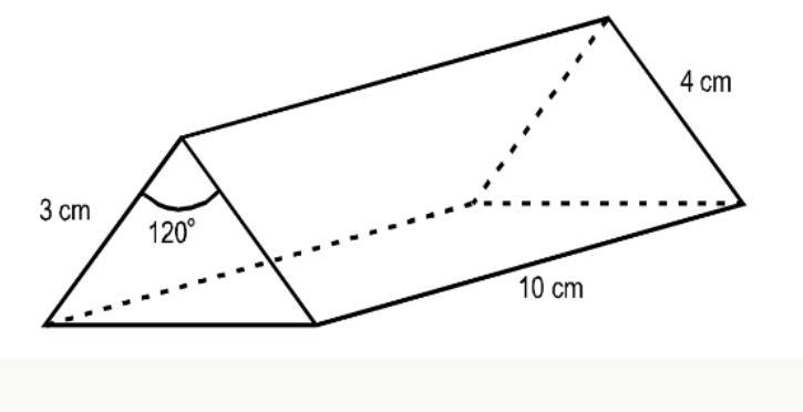 What is the exact volume of the prism below using the unit circle values?-example-1