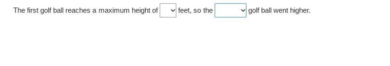 Which golf ball went higher, and how many feet? (Desmos!) - Just added the answer-example-2