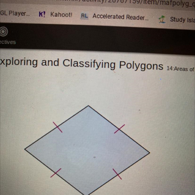 Write all the names of the quadrilateral shown. ???-example-1