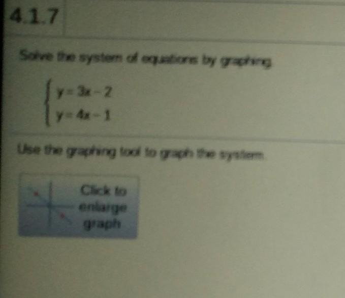 Solve the system of equations by graphing.​-example-1