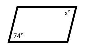 Find the value of x in the parallelogram.-example-1