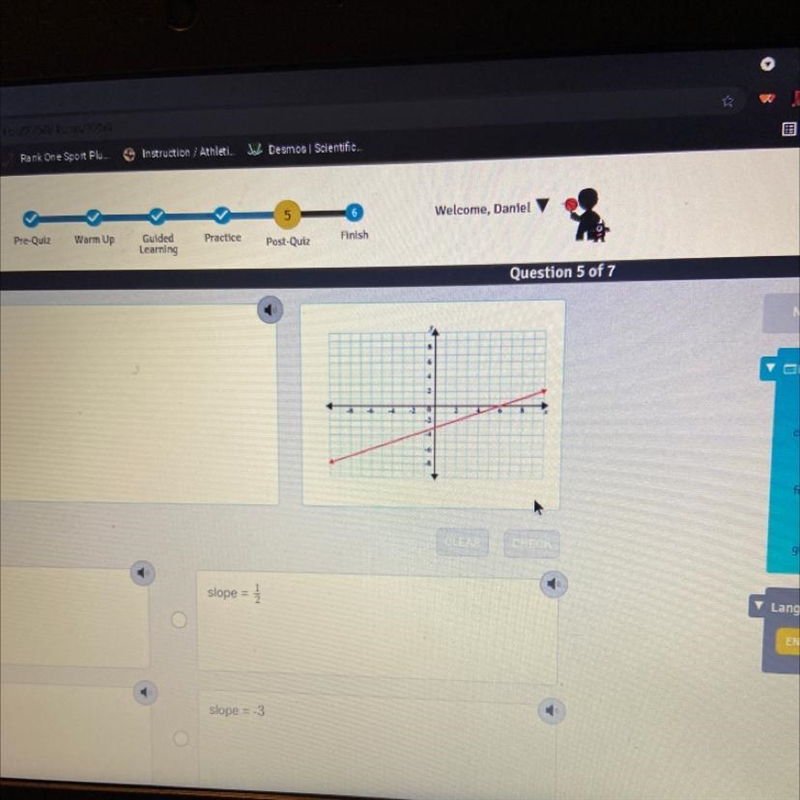 What is the slope of the line shown-example-1