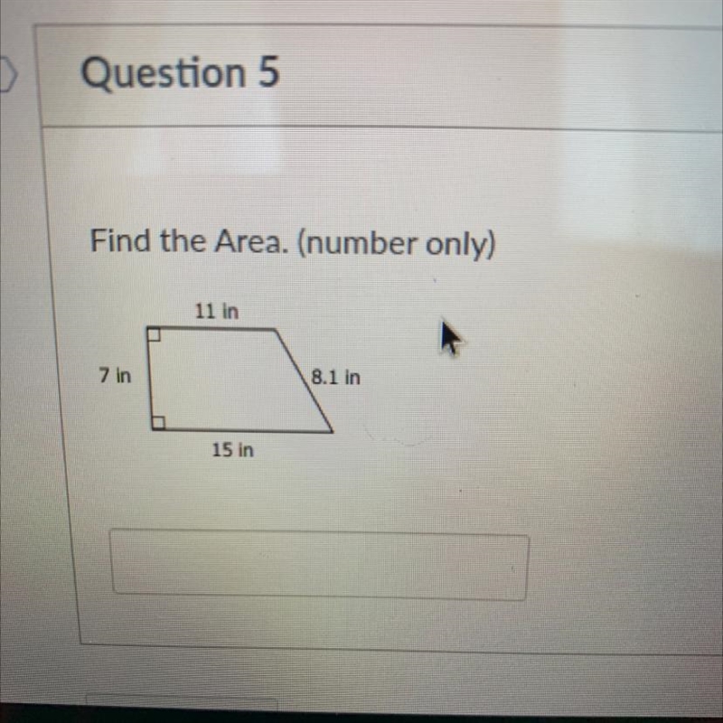 Find the Area. (number only) in-example-1