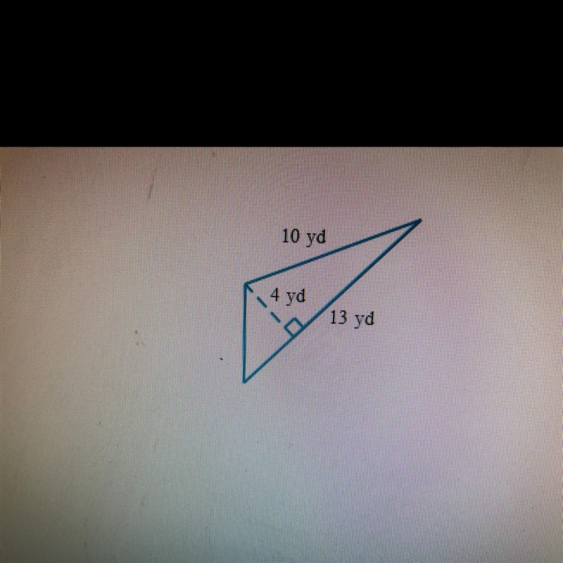 Find the area of the triangle below. Be sure to include the correct unit in your answer-example-1