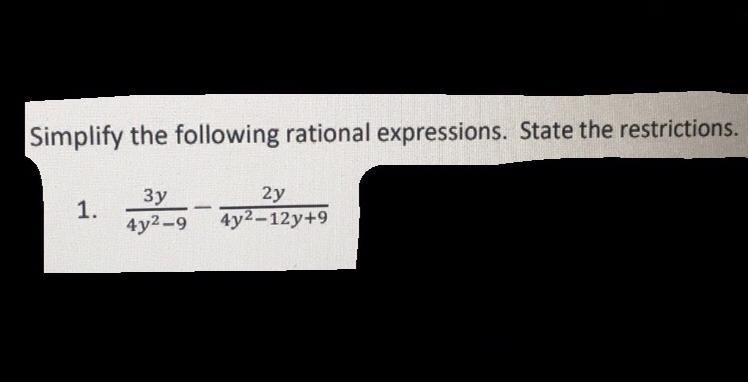 Simplify the following rational expression. Show your steps please!!-example-1