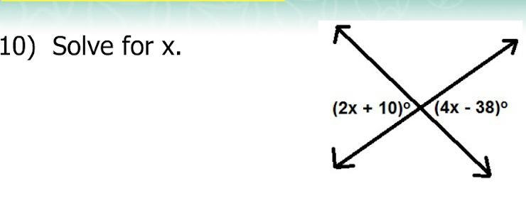 A.x=48 B.x=24 C.x=12 D.x= -18-example-1